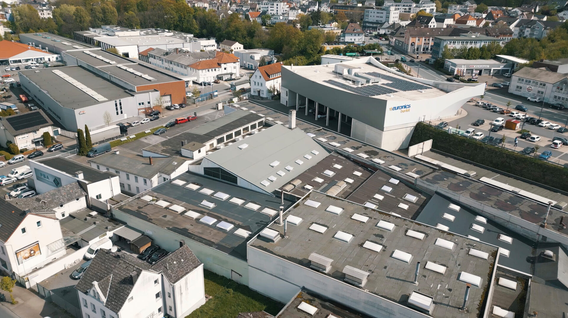 Sede de Evotec GmbH en Arnsberg – vista aérea